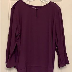 Van Heusen blouse plum colored